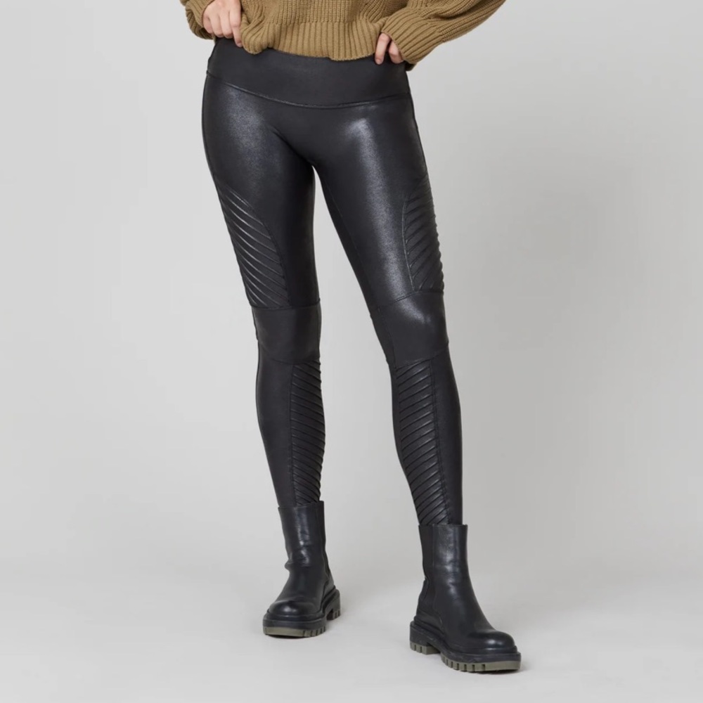 Spanx moto leggings